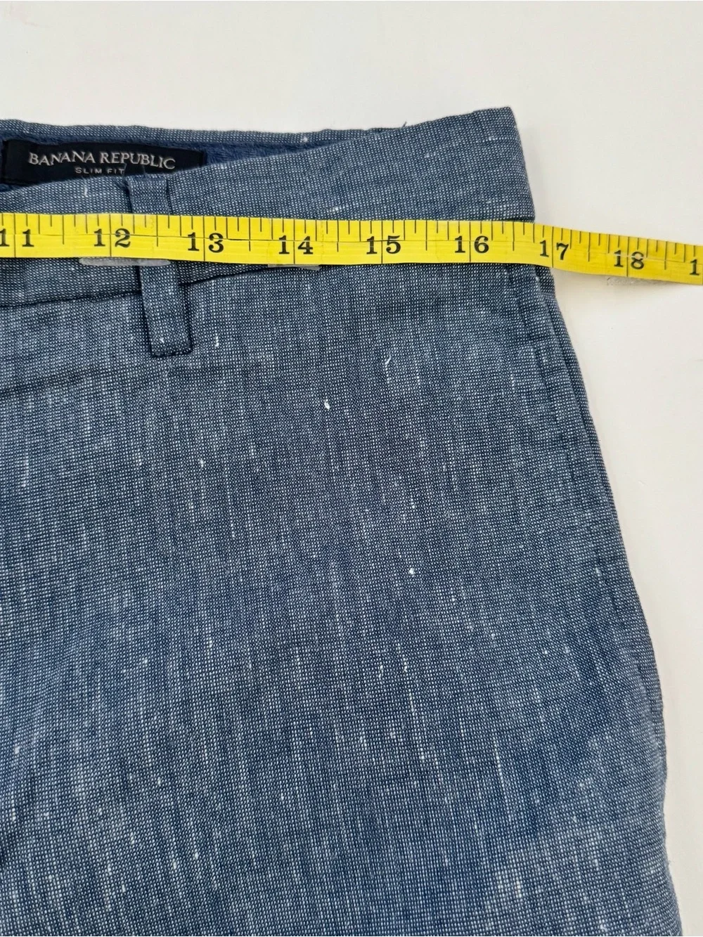 Banana Republic Linen Blend Pants Mens 32x32 Blue Slim Fit Wedding Resort Beach